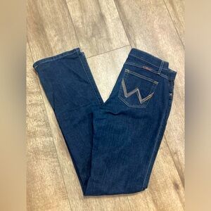Wrangler Q Baby women’s 11/12 x 38 no gap waistband bootcut jeans